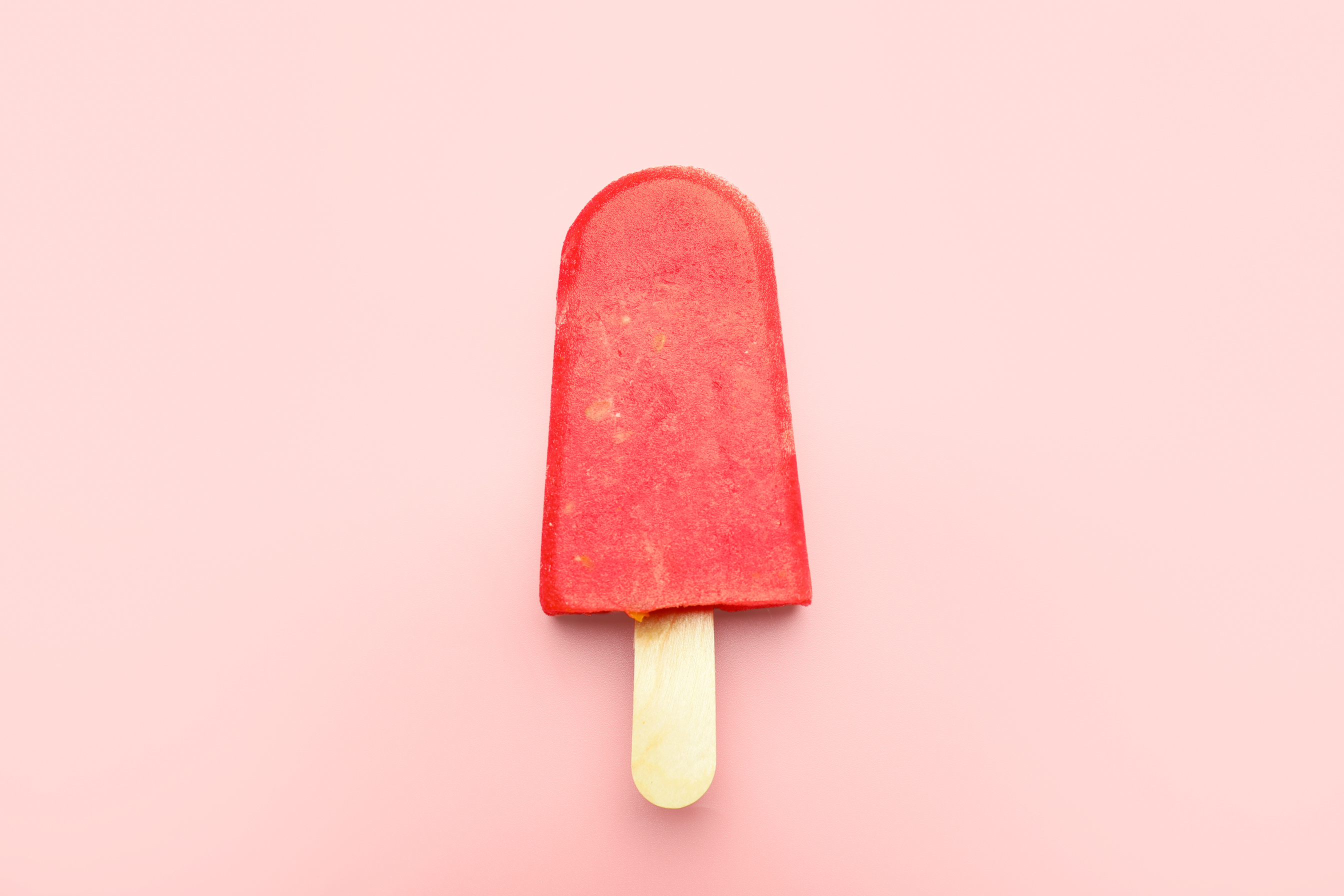 Tasty Watermelon Ice-Cream on Color Background